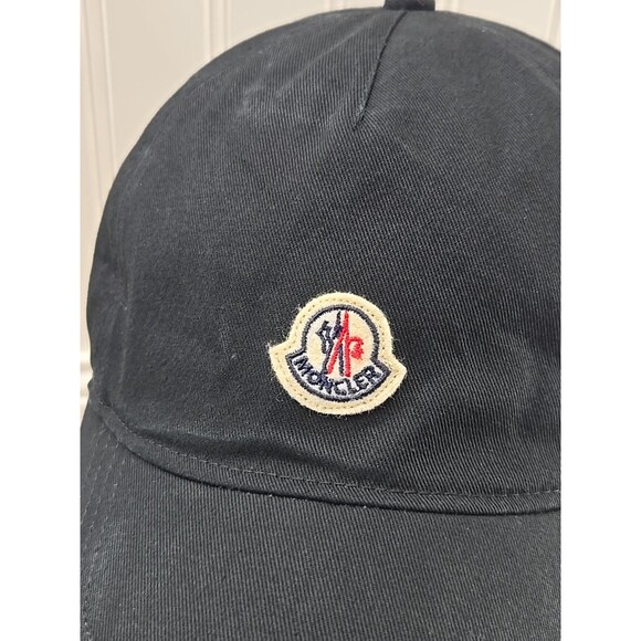 Authentic Moncler Black Berretto Baseball Cap Strapback Hat NFC Verified - Picture 2 of 12